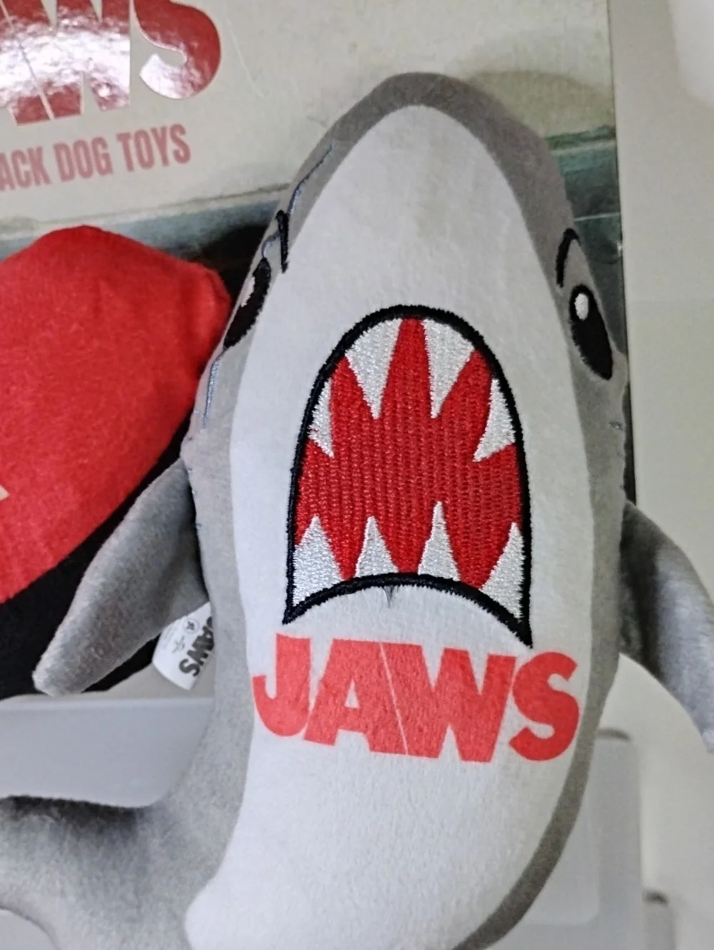 JAWS Shark and Boat Dog Toy Squeaker Set 2 Pack